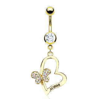 Navle Piercing Love Heart
