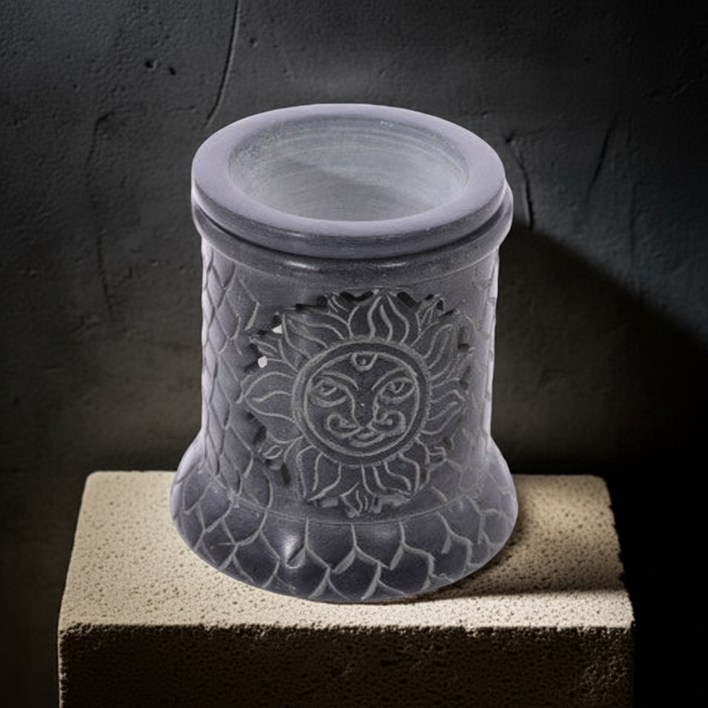 Aromalampe i keramikk Black Sun Record